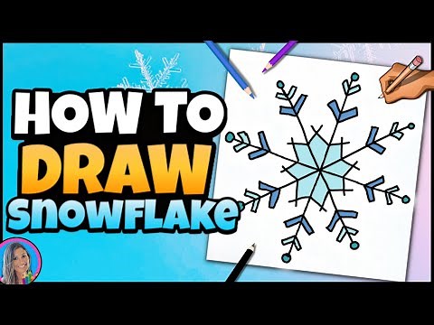 ❄️ How to Draw a Snowflake ❄️ Winter Art for Kids | Brain Break