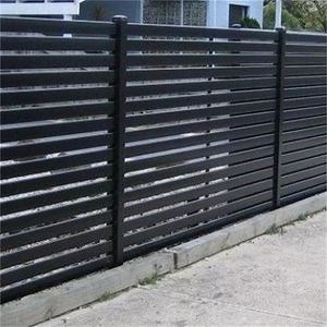 [Hot Item] Customized Aluminum Privacy Horizontal Slat Fence Garden Fence Metal Slating Fence Panel