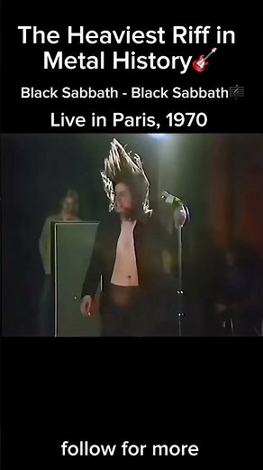 Black Sabbath performing “Black Sabbath” live in Paris, 1970 #liveperformance #blacksabbath #shorts