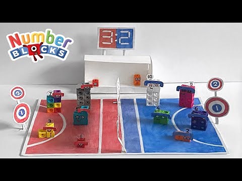 The Numberblocks Odds and Evens Bounce Ball | Numberblock Mathlink Cubes | Learn Odd & Even Numbers