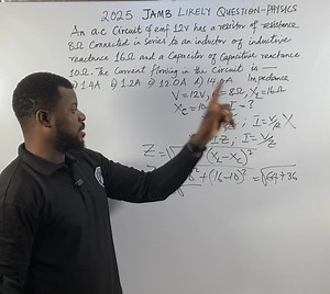 2025 JAMB LIKELY QUESTION UNDER AC CIRCUIT - Physics #instructoralison #pidginenglish #JAMB #physics | Alison Zaccheaus Otuebe