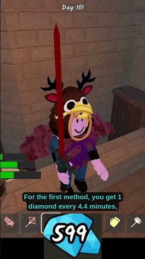 99 Nights Tips Day 94: FASTEST Diamond Farm Method (Hard Mode OP) #99nightintheforest #roblox