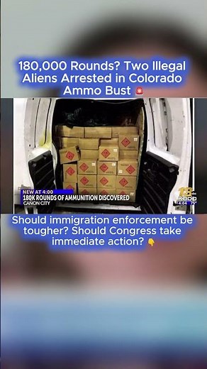 180,000 Rounds? Two Illegal Aliens Arrested in Colorado Ammo Bust 🚨 #Colorado #AmmoBust