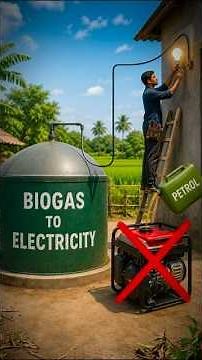 How Biogas is Converted into Electricity: Full Process #shorts
