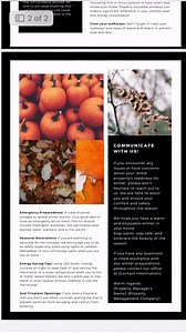 Fall Tenant Newsletter Template: Editable Real Estate Newsletter (canva) - Etsy