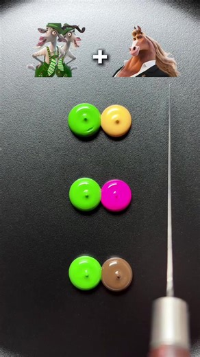 Mountain Goat mixed with other #zootopia2 #colormixing #satisfying #sharkzhan