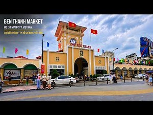 Ben Thanh Market / Chợ Bến Thành 🇻🇳 | Full Walk in Ho Chi Minh City, Vietnam | 4K