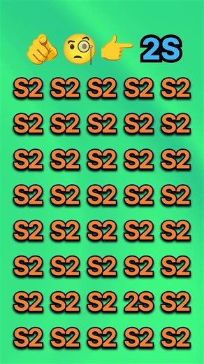 Find 2S in 5 seconds ⏱️⚡