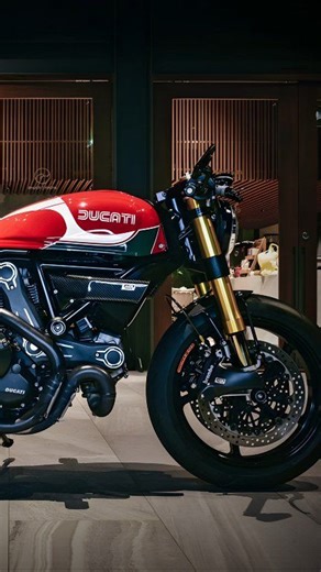 Custom Ducati Scrambler 800, uniquely modified into a "long and low" cafe racer with drag bike proportions. It was built by Nattapat Janyapanich. #DucatiScrambler800 #DucatiScrambler #CustomDucati #DucatiCustom #Scrambler800 | Modified Moto
