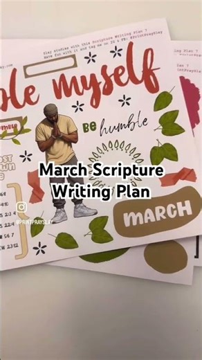 Full Setup Video of March Scripture Writing Plan on My Channel