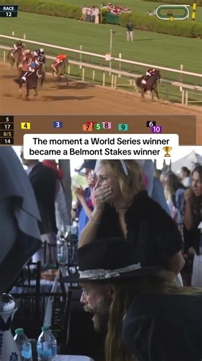 Jayson Werth's World Series celebration doesn't compare to when Dornoch won the Belmont Stakes!😮‍💨