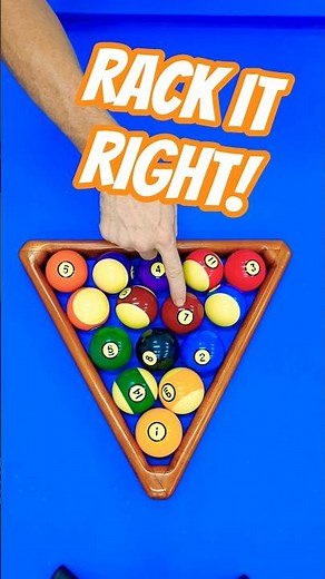How to Rack an 8-Ball Rack Correctly 🎱
