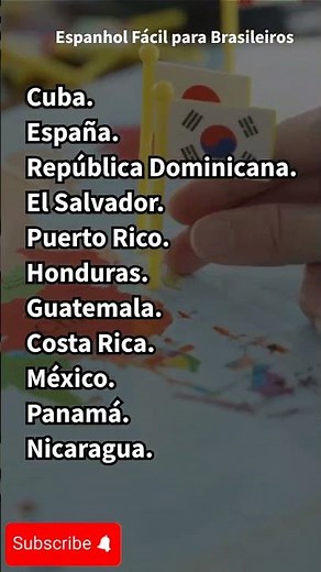Los países que hablan español oficialmente #spanish #español #clasedespañol #auladespanhol