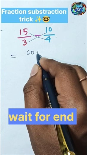 🔥 Fractions Subtraction Tricks in Seconds! | Bhinn ka ghatana#shorts #maths #mathstricks#viralshorts