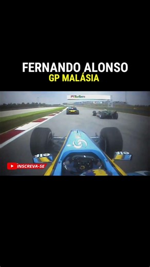 FERNANDO ALONSO LARGADA DO GP DA MALÁSIA RENAULT 2005