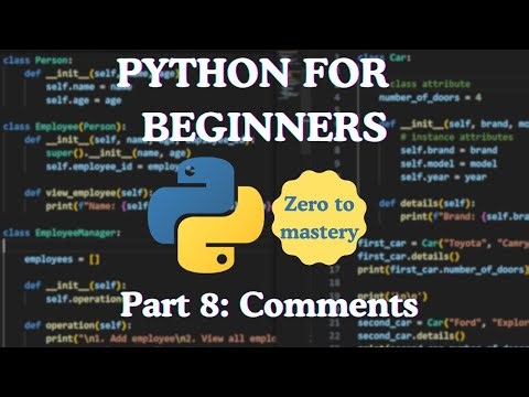 Python for Beginners — Part 8: Comments & Code Documentation