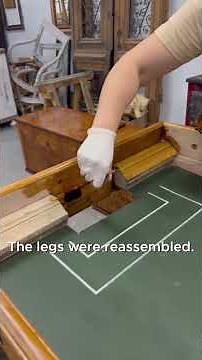 Part 2 of 2 - Restoring an Antique Foosball Table #antiques #restoration #foosball