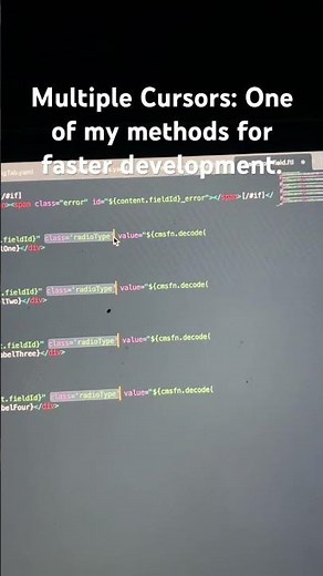 Boost Your Coding Speed with Multiple Cursors! 🚀✨