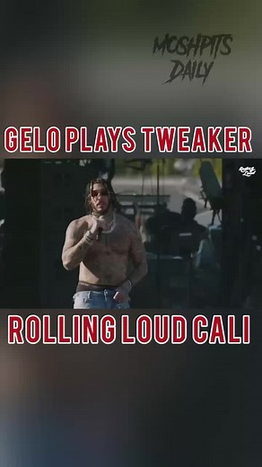 Gelo's First Performance of Tweaker at Rolling Loud Cali
