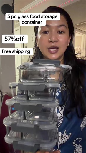 5 PC Glass Food Storage Containers on Sale Now