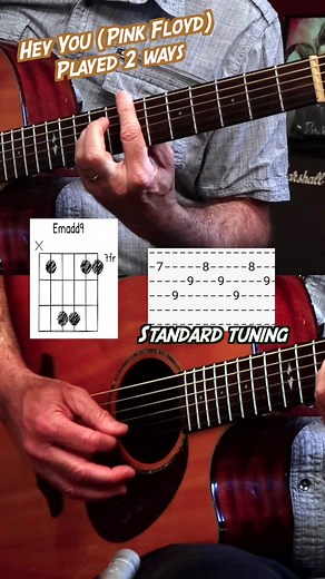 Hey You by Pink Floyd can be played in standard tuning and Nashville tuning. Here’s both ways. #guitarlesson #heyyou #pinkfloyd | Anthony Parker and the Near Life Experience