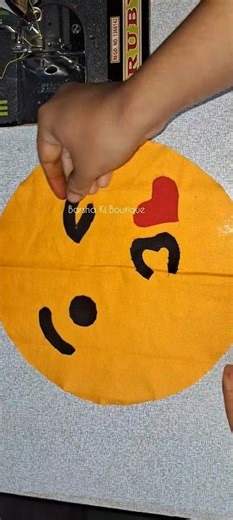 Celebrating World Emoji Day With The Cute Emoji Pillow😘😍/How to Make Emoji Cushion #shorts #Diy