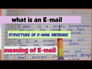what is E-mail || full explanation of e-mail || Structure of email message || E-mail address
