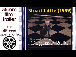 Stuart Little (1999) 35mm film teaser trailer 1 scan, flat open matte, 4K *CROPPED