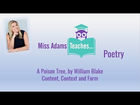 Revise A Poison Tree by William Blake - Context and Form