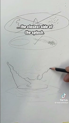 How to draw a water splash💦 #art #drawing #subscribe #turtorial #painting #helpful