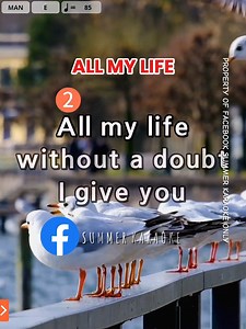 All My Life - America Karaoke Song with Lyrics #karaoke #karaokehits #lyrics #lovesongs #musiclovers | Summer Karaoke