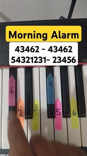⏰🚨 MORNING ALARM – Easy Piano Tutorial