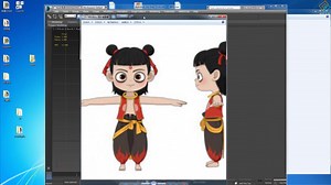 3D手绘角色小哪吒制作第一集 海盗女教程链接https://www.cgmodel.com/ke-349.html