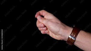 Tobacco addict destroys a cigarette in his hand, new year's resolution.