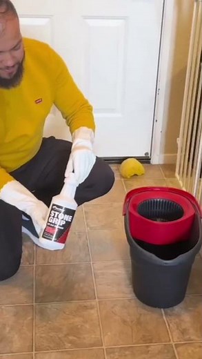 How to test Stone Grip on your slippery tile floor! #diy #tiles #nonslip