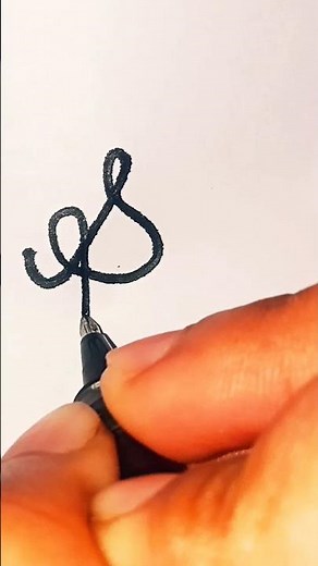 How to Write letter S in cursive writing || S in cursive writing || #new #shorts #cursive