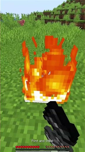 MINECRAFT BUT FIRE DAMAGE DROP CRAZY LOOT...