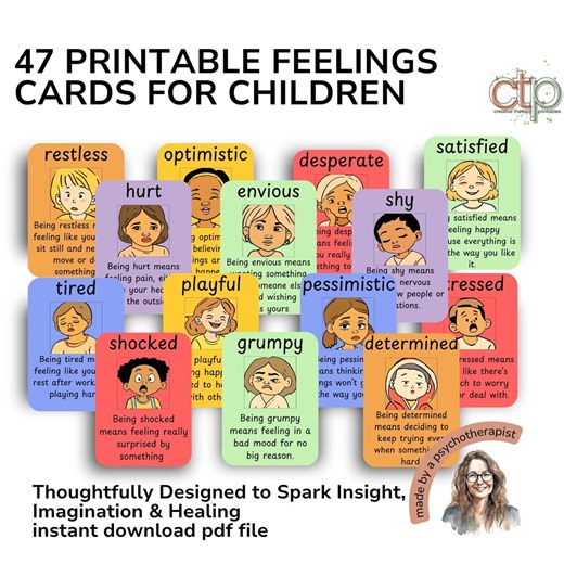 Feelings Flash Cards for Children With Emotions   Facial Expressions. Use in Classrooms   Homeschool. Useful Autistic Information, PDF File - Etsy