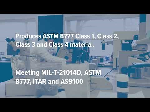 Tungsten Heavy Alloy ASTM-B777, AMS 7725, MIL-T-21014D, Class 1, Class 2, Class 3, Class 4, Elmet