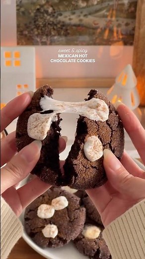 BAKEMAS DAY 20: mexican hot chocolate cookies! 🌶️ #christmascookies