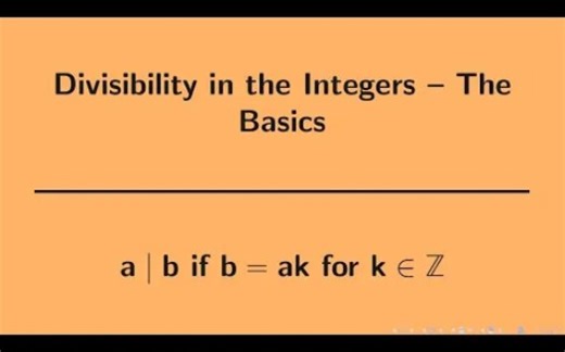 Divisibility and the Euclidean Algorithm