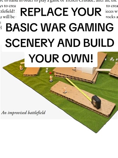 Replace your basic table top gaming scenery and build your own atmospheric and realistic terrain. It doesnt have to be expensive #scalemodel #tabletopgames #warhammer40k #trenchcrusade #wargaming