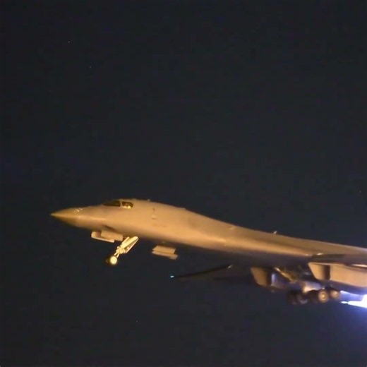 B-1 Afterburner Takeoff Pure Military Power #bomber #military #airforce