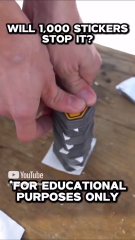 Can 1,000 Stickers Really Stop Ammunition? We Tested