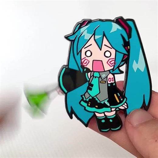 Hachune Miku Spring Fidget Enamel Pin - Etsy