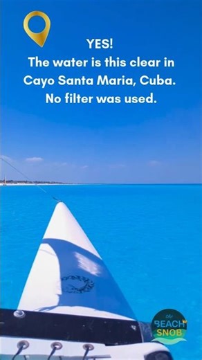 Sailing through liquid crystal in Cayo Santa Maria