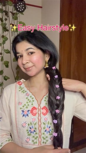 Easy Messy Braid Hairstyle for Long Hair | Step by Step Beginner Friendly Tutorial #shorts