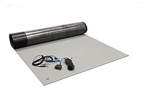 ESD Mat Kit - Anti-Static Table Mat - Heat Resistant Soldering Mat - with a Wrist Strap and Dual Common Point Grounding (12inch x 24inch (1' x 2'), Gray)