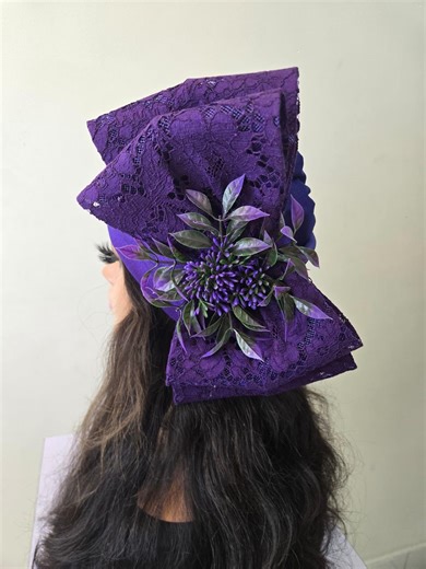 African Headwrap | Elegant Gele Style Head Tie for Weddings & Special Events - Etsy