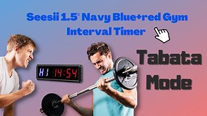 #Seesii 1.5'' Navy Blue+red Gym Interval #Timer, How to use the Tabata Mode?https://amzn.to/3gpTcJX | SEESII | Facebook
